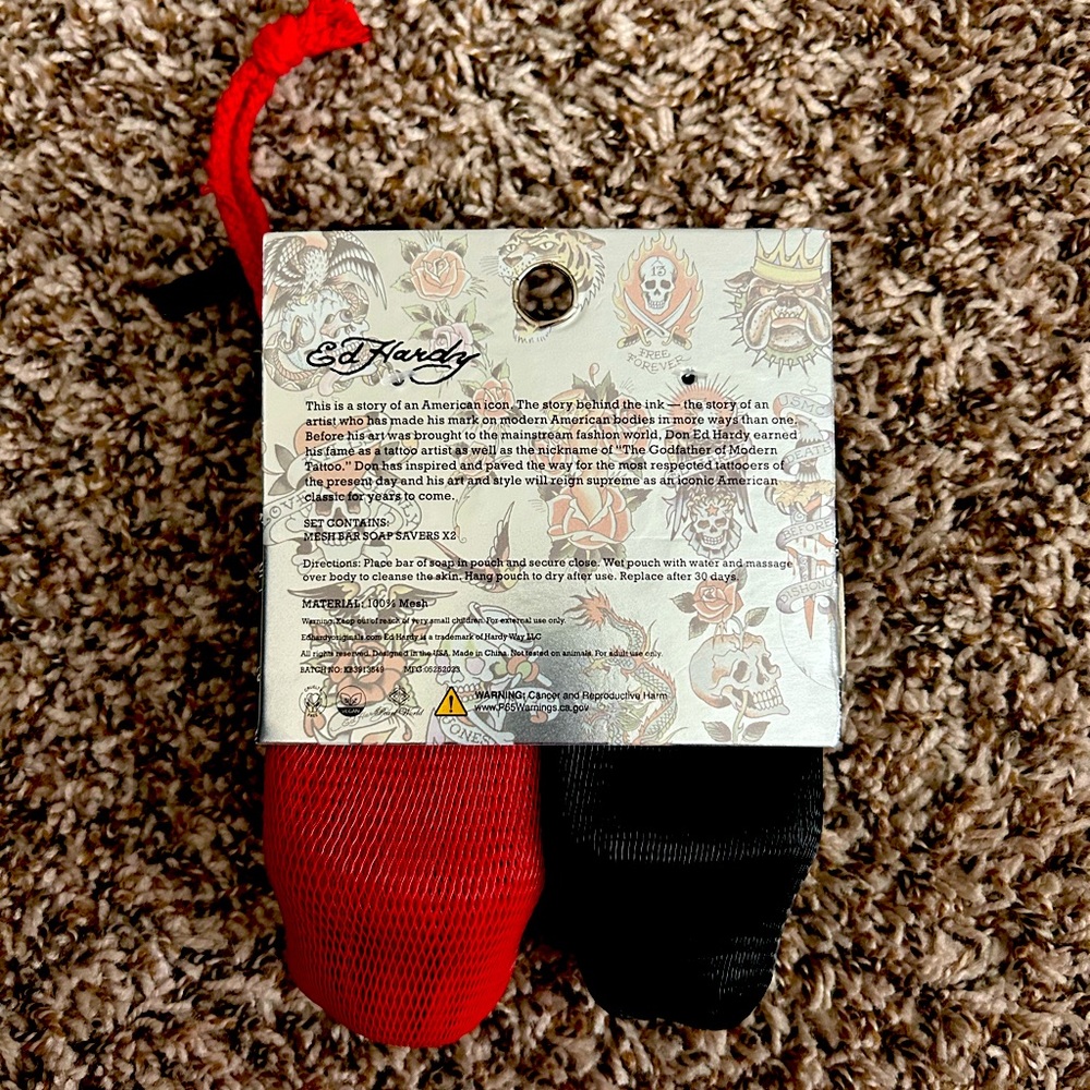 Ed Hardy mesh bar soap saver